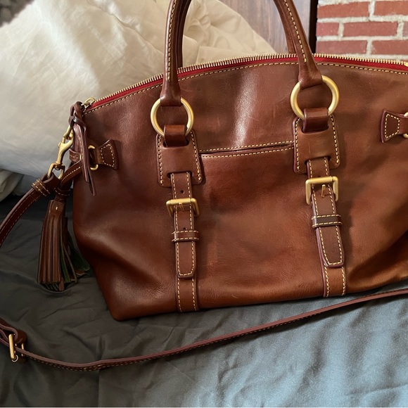 Dooney & Bourke Bristol satchel in chestnut color - Picture 9 of 13